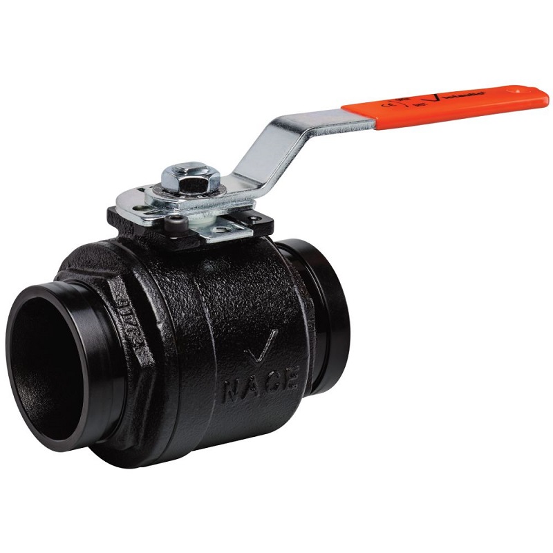 Ball Valve 2-1/2" 2-Piece Standard Port Grooved Ends Lever Handle Max Pressure 1000 PSI